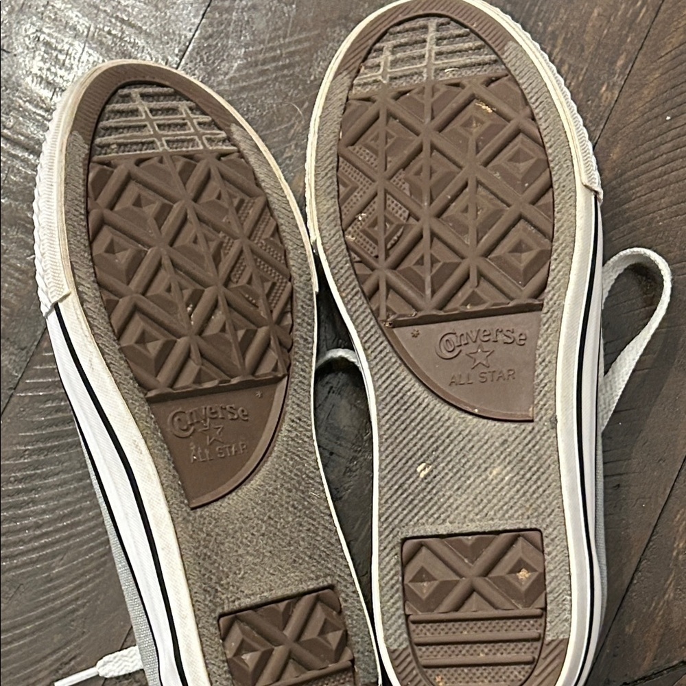 Converse ALL⭐️STAR Gray Canvas Sneakers Junior US size 5 - Picture 7 of 13